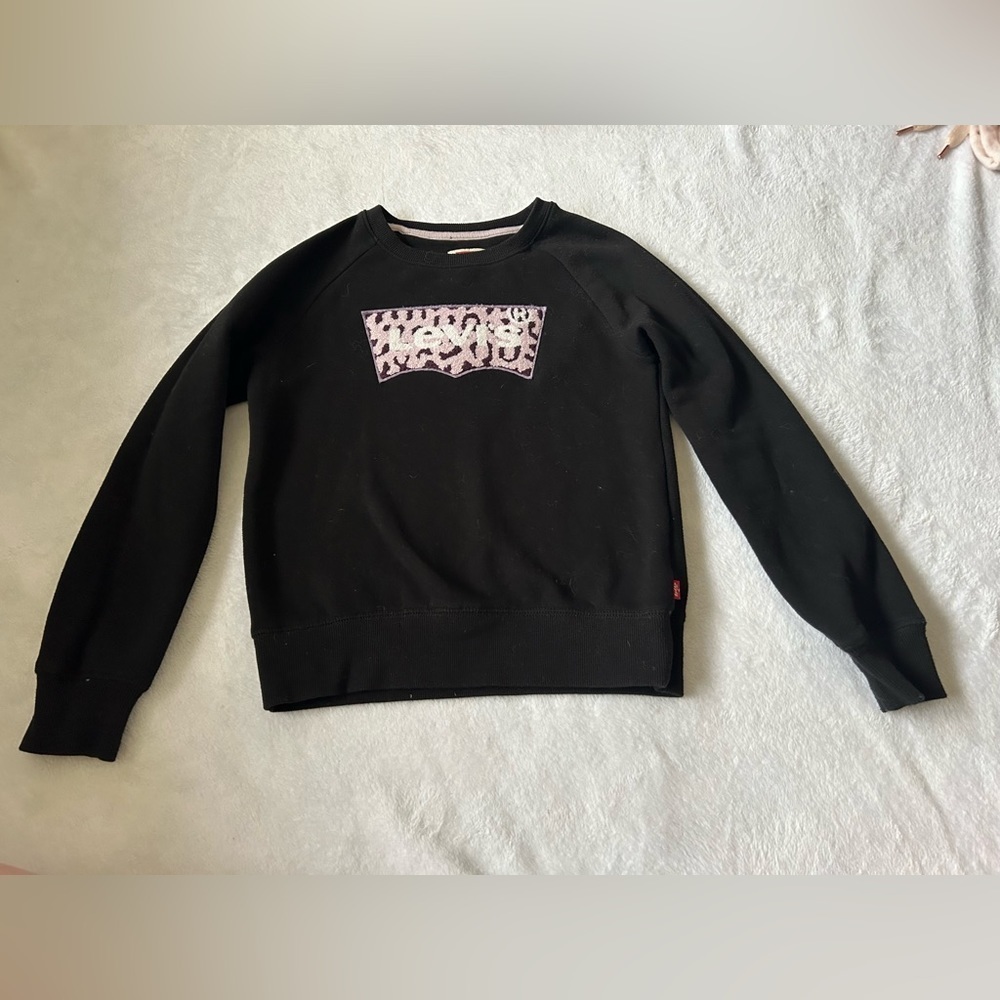 Purple Leopard Print Levi’s Sweater